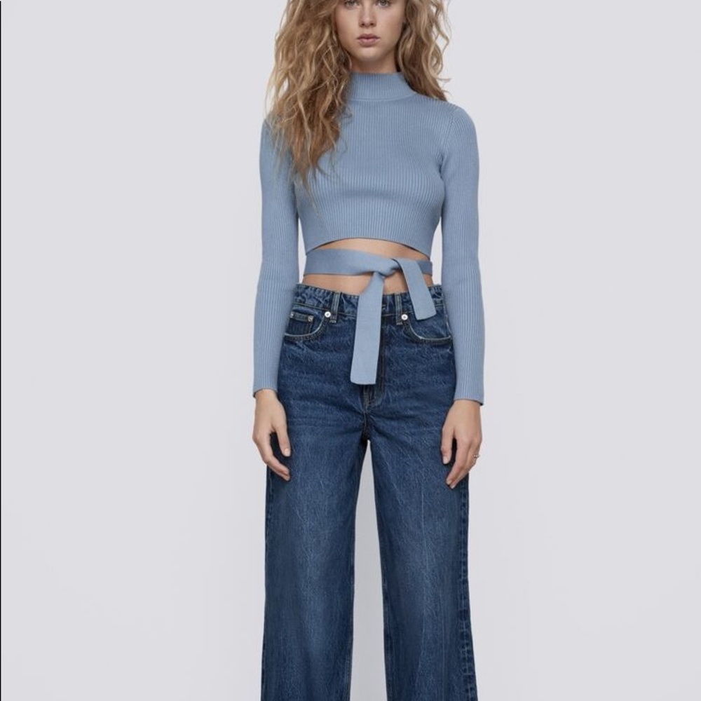 Zara Open Back Knit Sweater